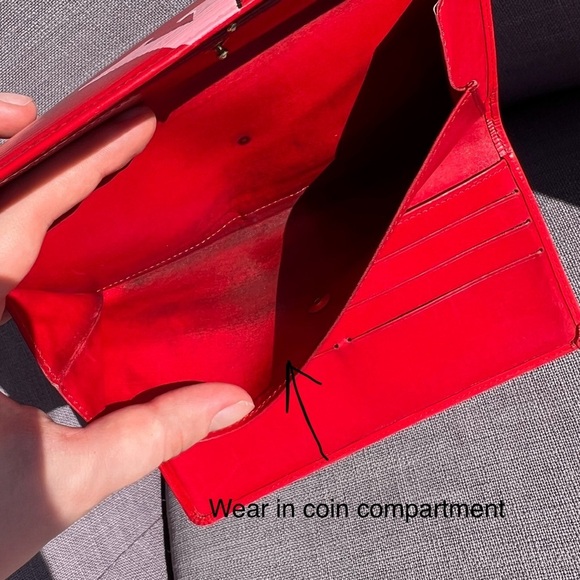 Louis Vuitton LV Epi Long Wallet Leather Red painted - Picture 6 of 6